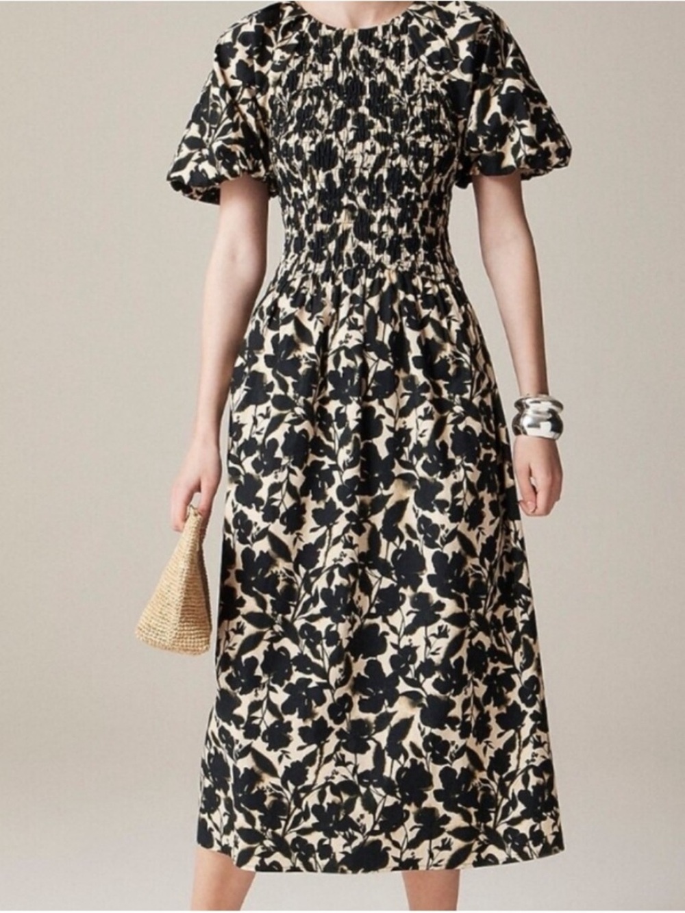 NWT J. Crew Meadow dress in cotton poplin XS